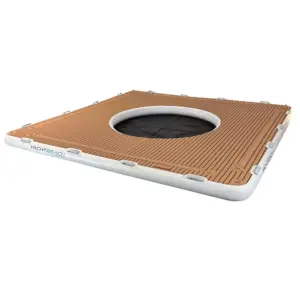 Yachtbeach Relax Platform 4.10x4.10 Anti Slip PVC Teak