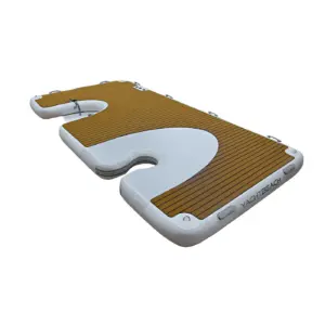 Yachtbeach Toy Dock 4.10 Premium Teak - 1x Multidock and 1 x Foilboard, 4.10 x 2.05 m